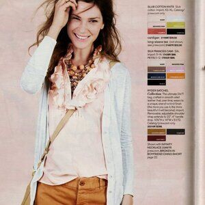 It's Ruffle Season! J. Crew Tissue Slub Cotton Knit Dark Grey EUC Size Small